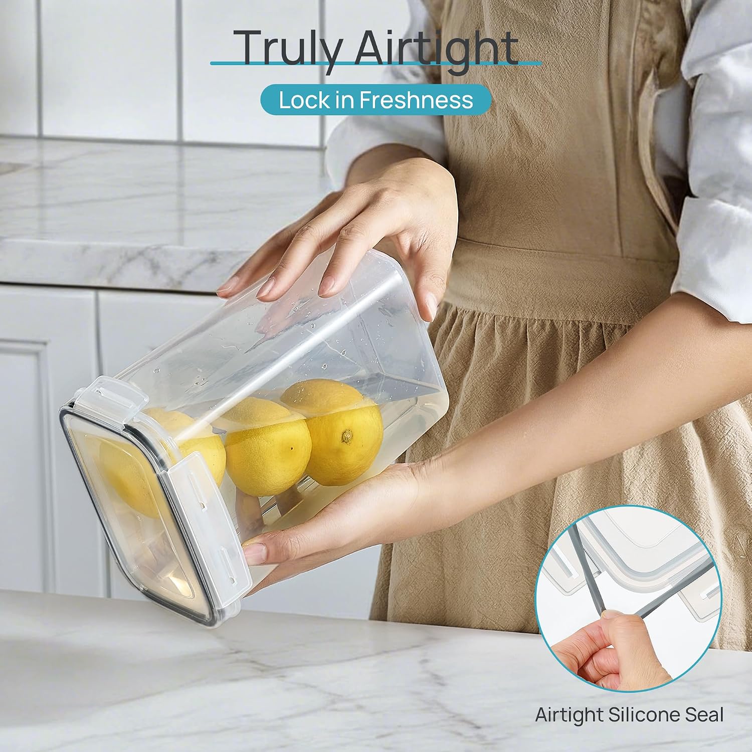 Airtight Food Storage Containers With Lids, 24 Pack
